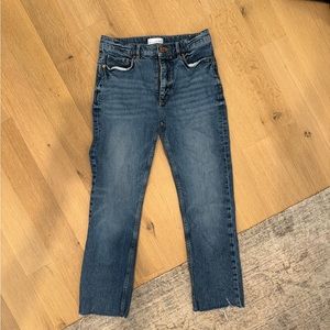 Straight crop jeans
